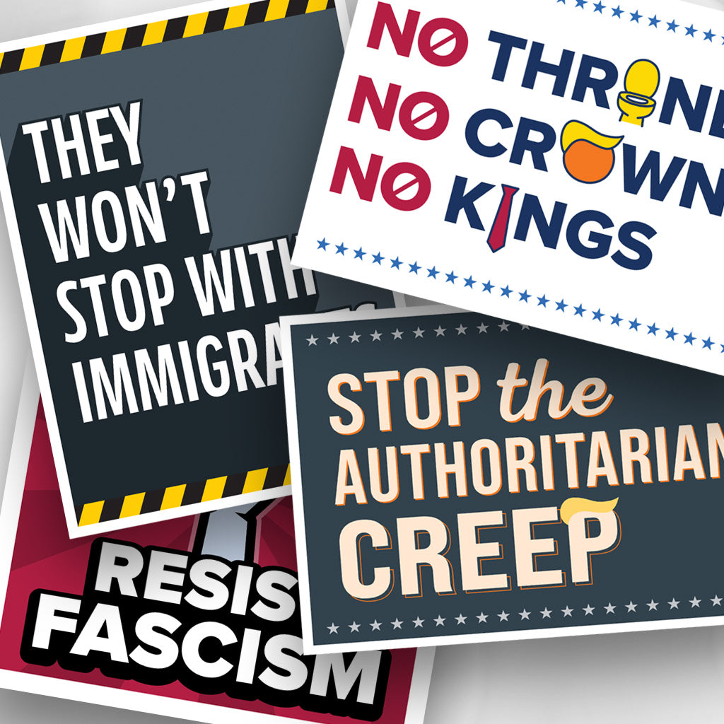 Protest signs