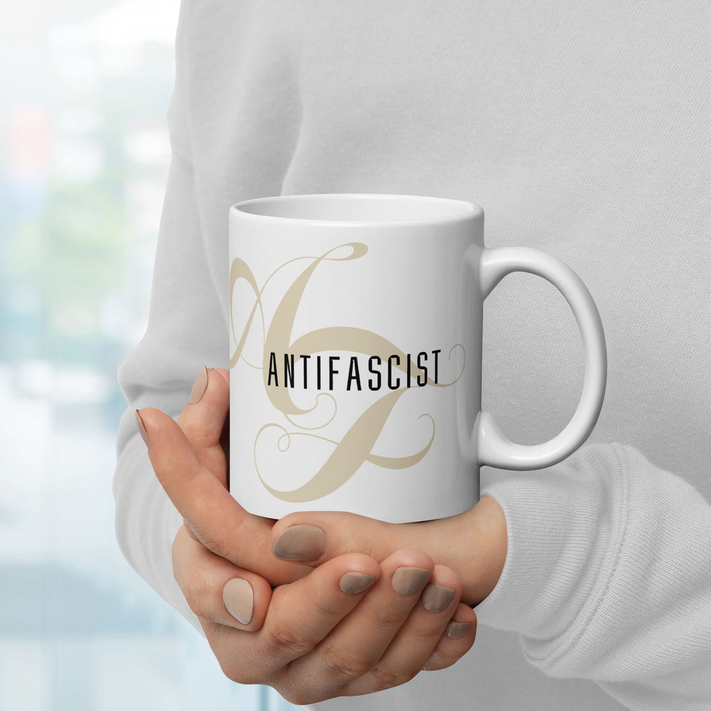 Anti-Fascist AF coffee mug