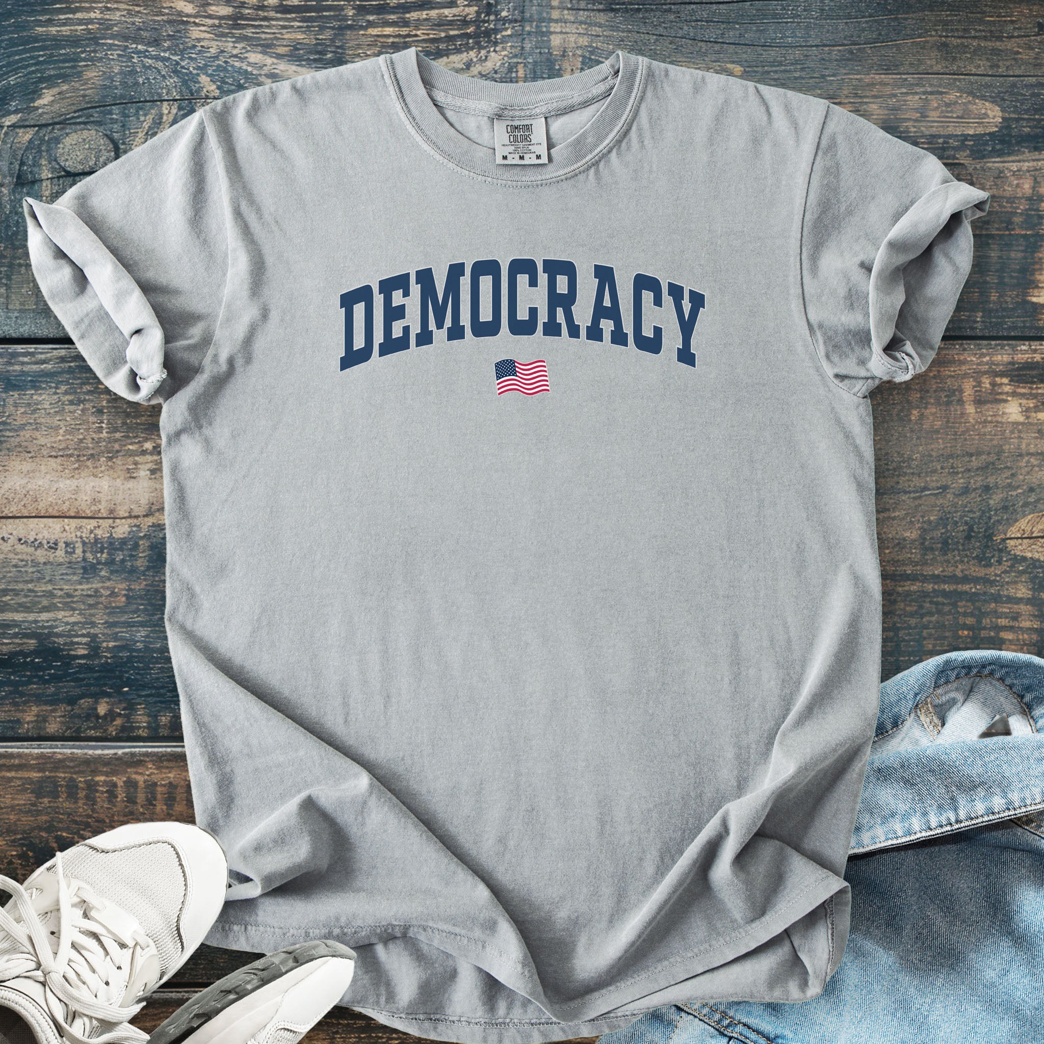 Democracy USA Flag light edition t-shirt