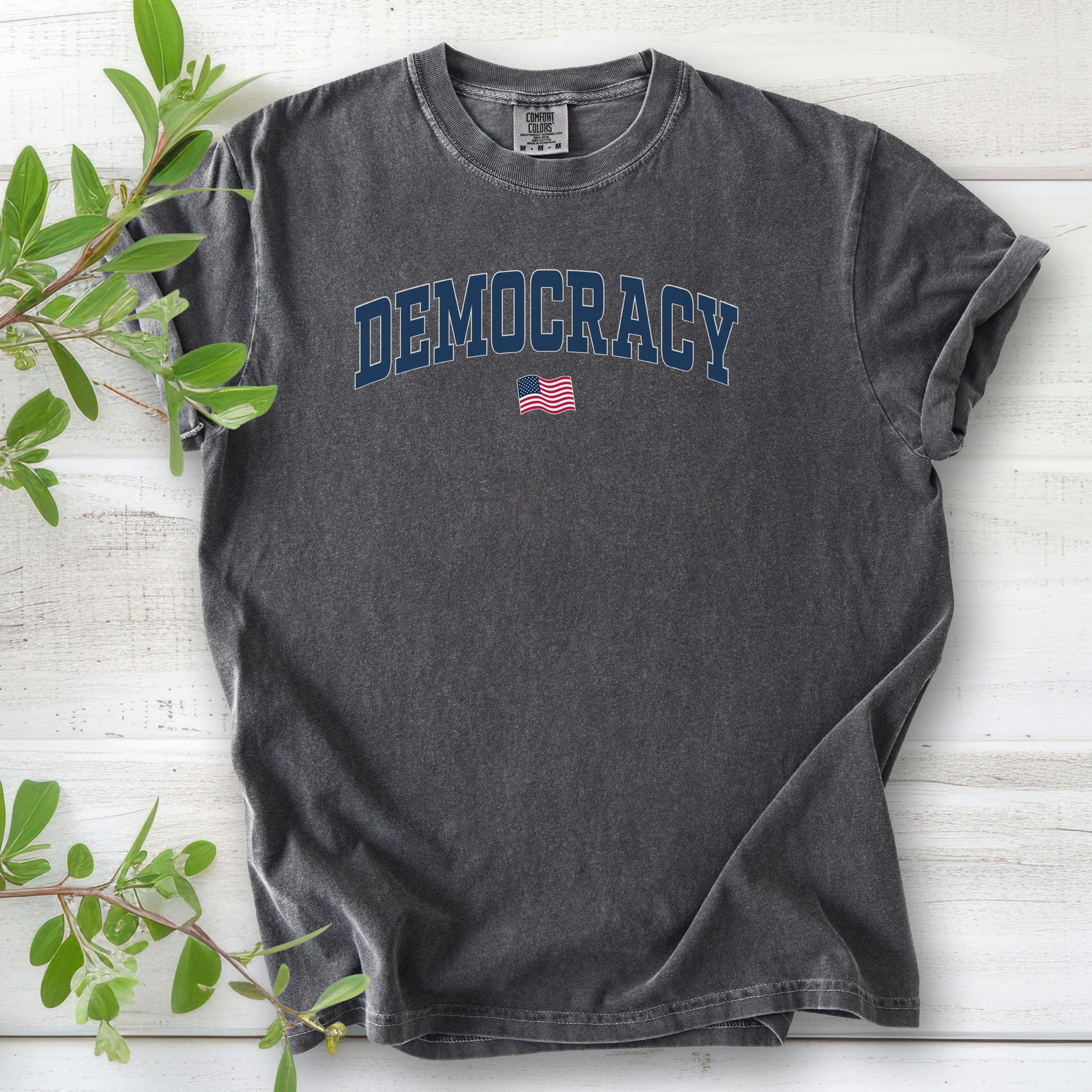 Democracy USA Flag dark edition t-shirt