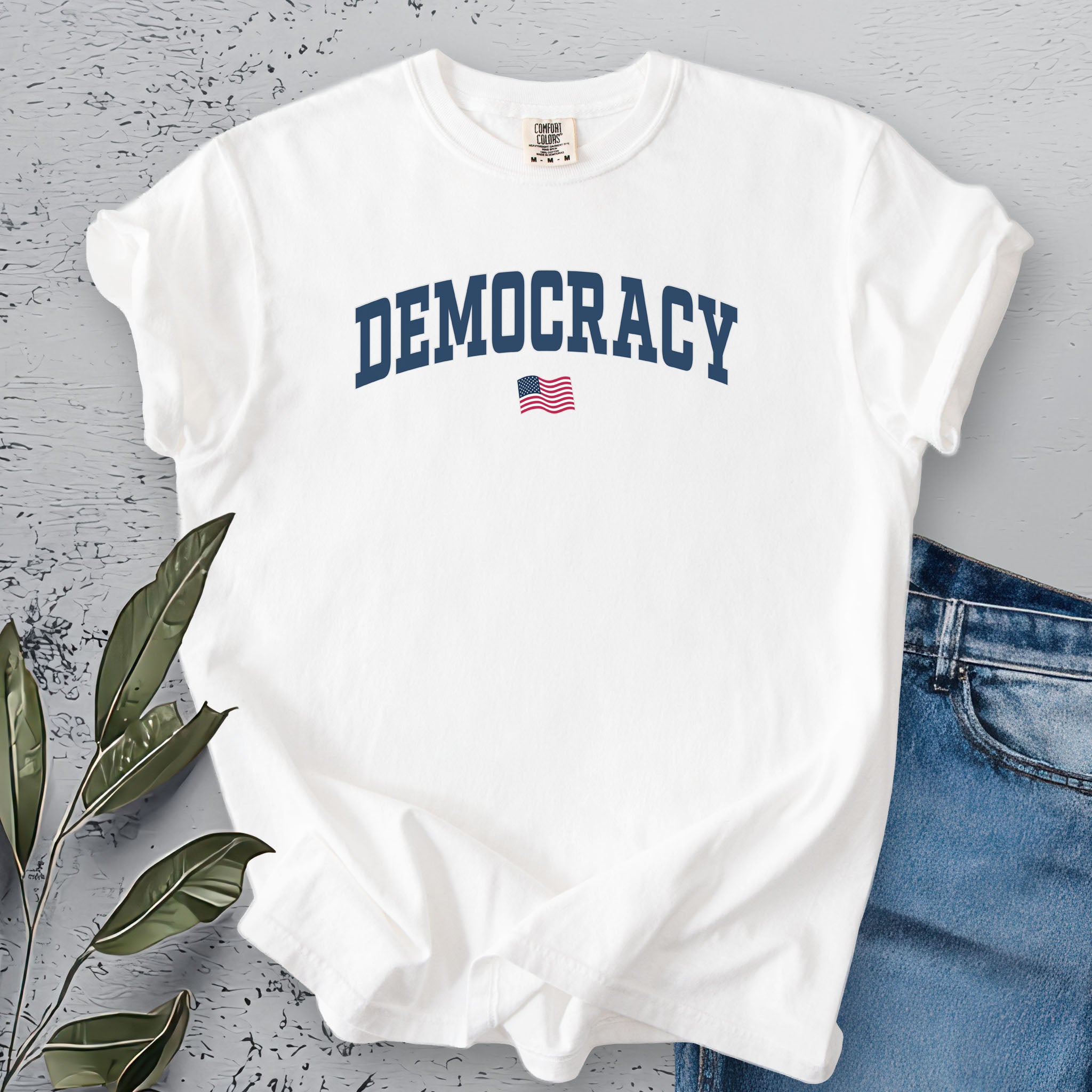 Democracy USA Flag light edition t-shirt