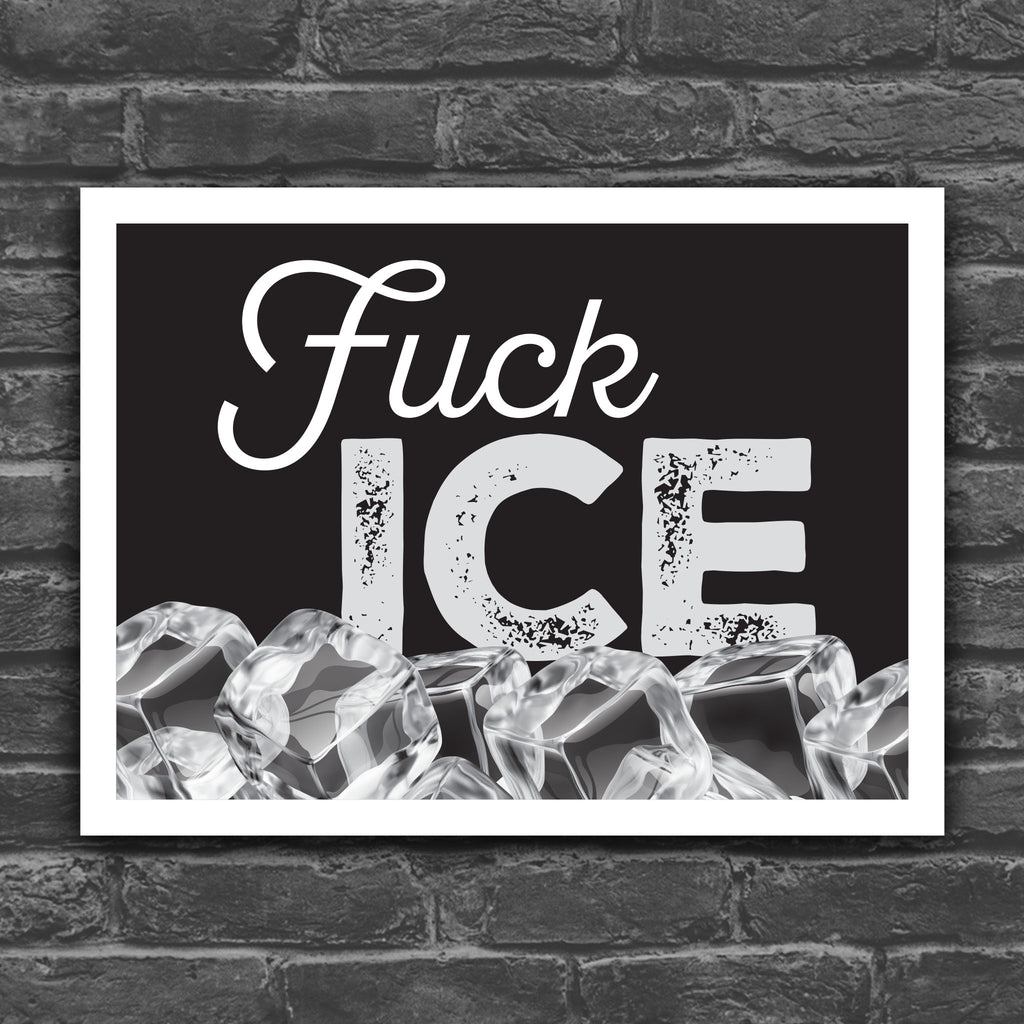 Fuck ICE protest sign