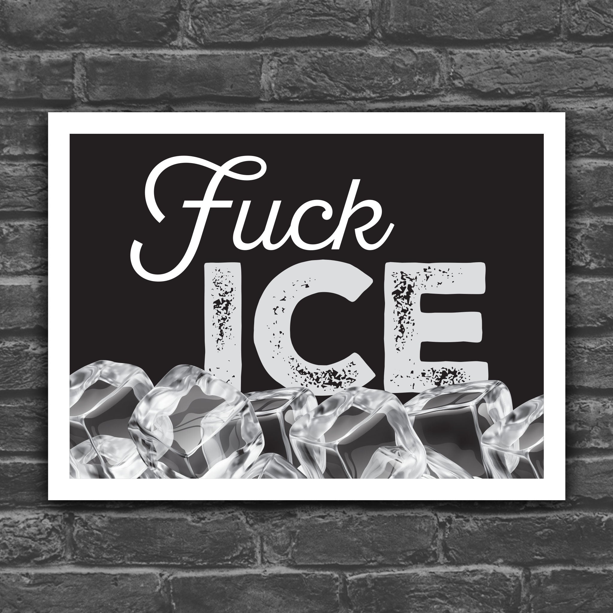 Fuck ICE protest sign