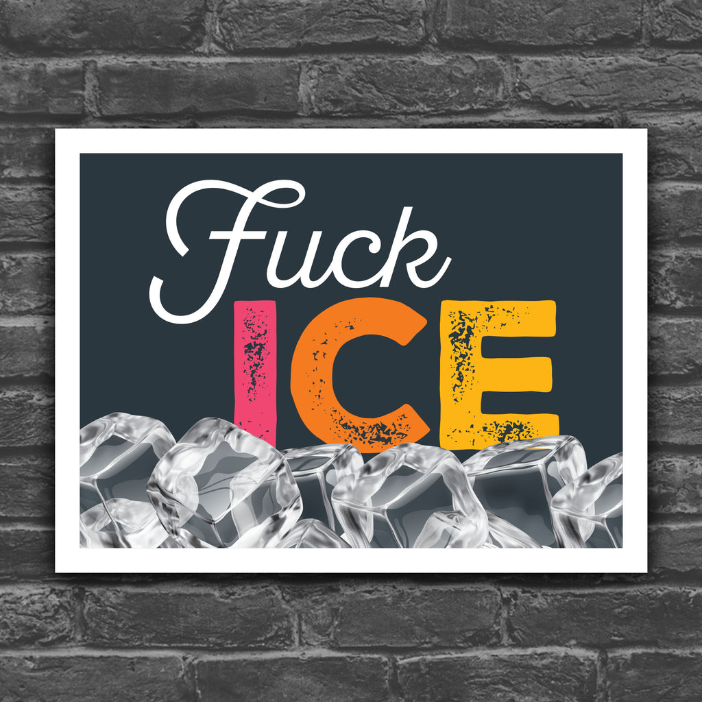 Fuck ICE protest sign
