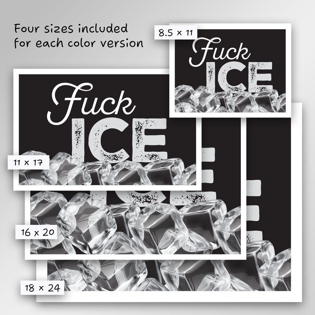Fuck ICE protest sign
