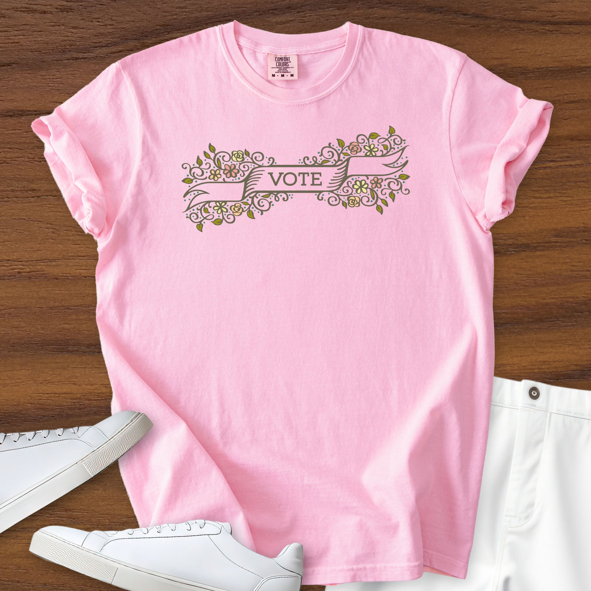 Floral Vote light edition t-shirt