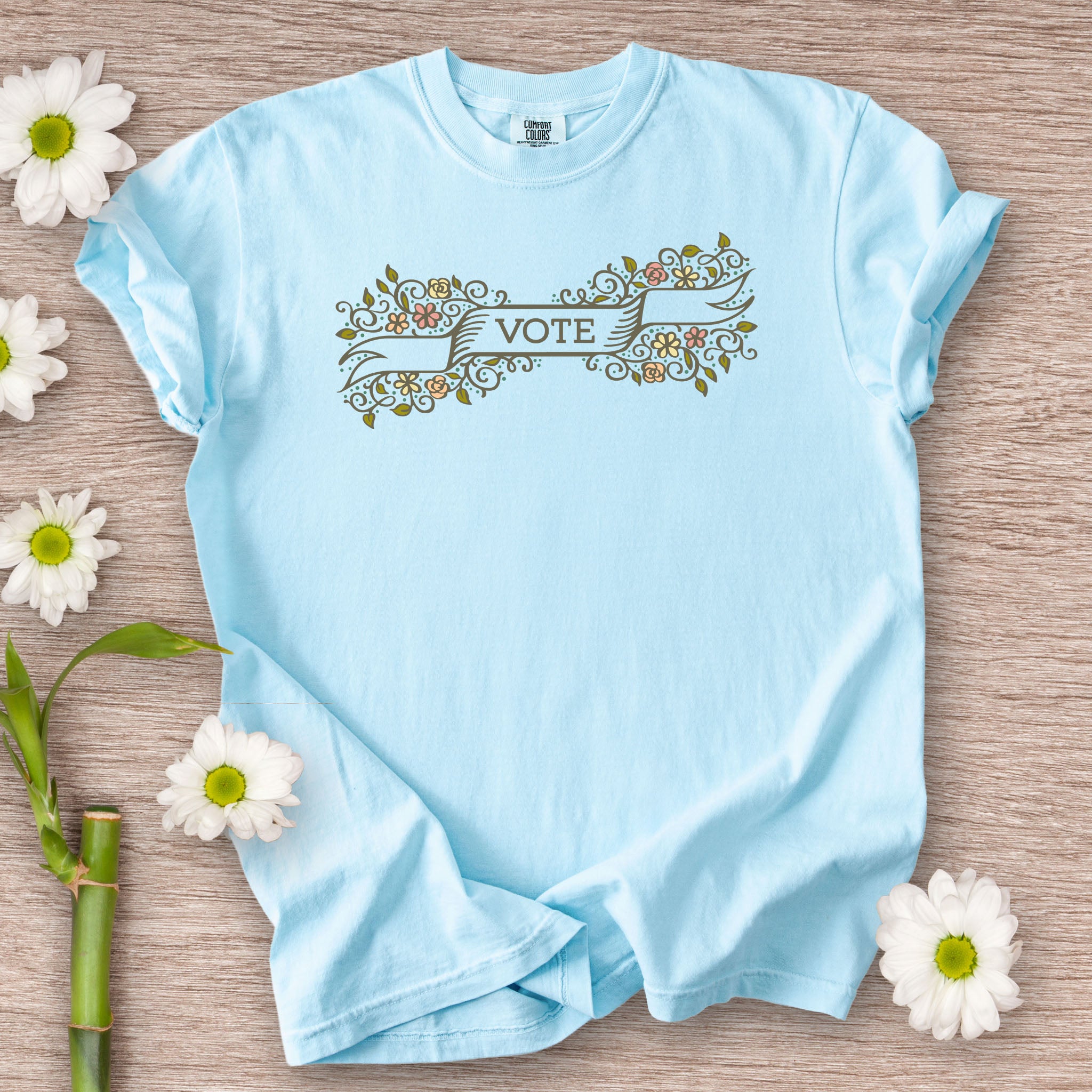 Floral Vote light edition t-shirt