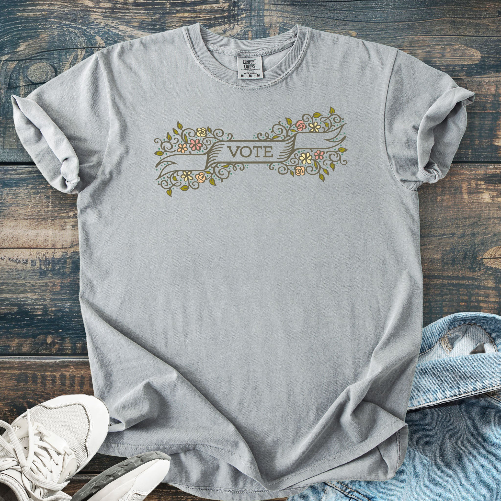 Floral Vote light edition t-shirt