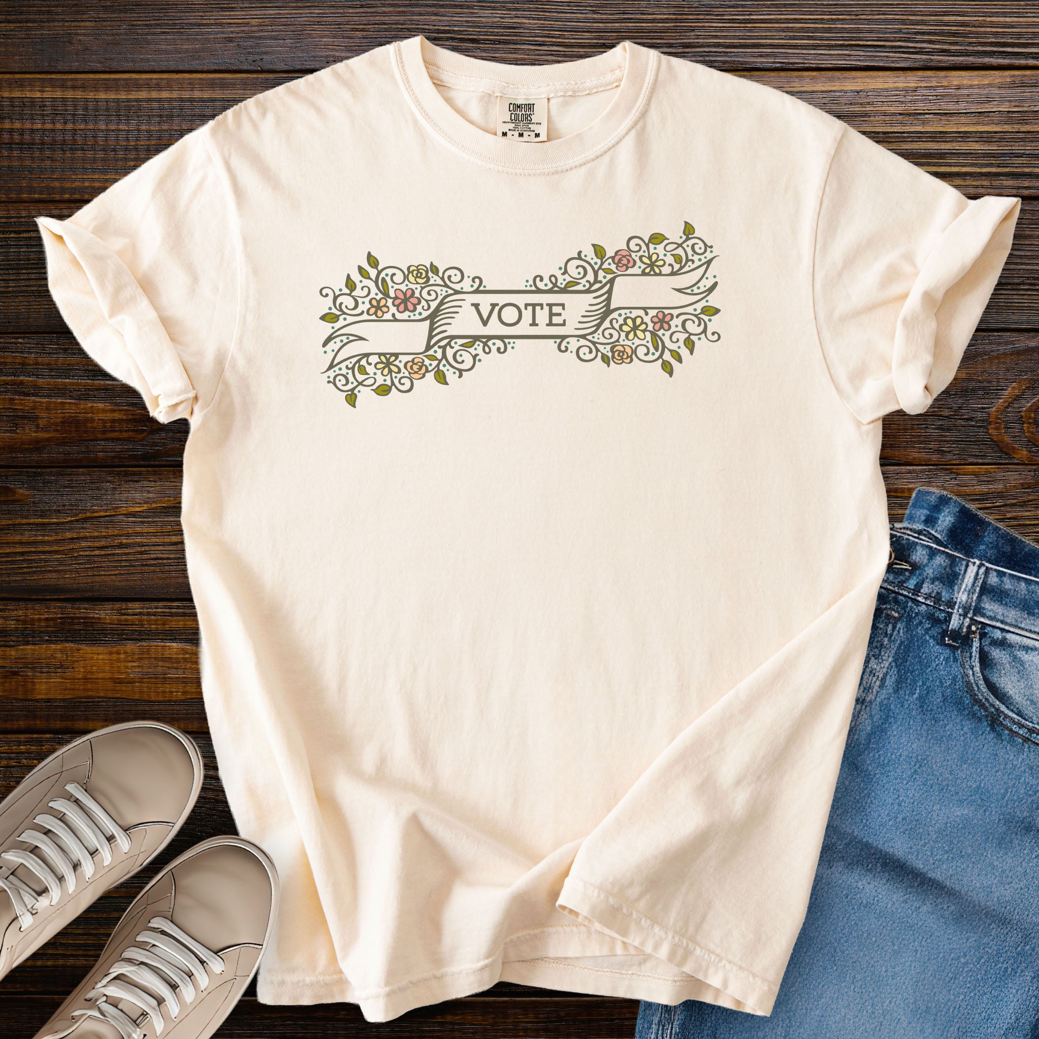 Floral Vote light edition t-shirt