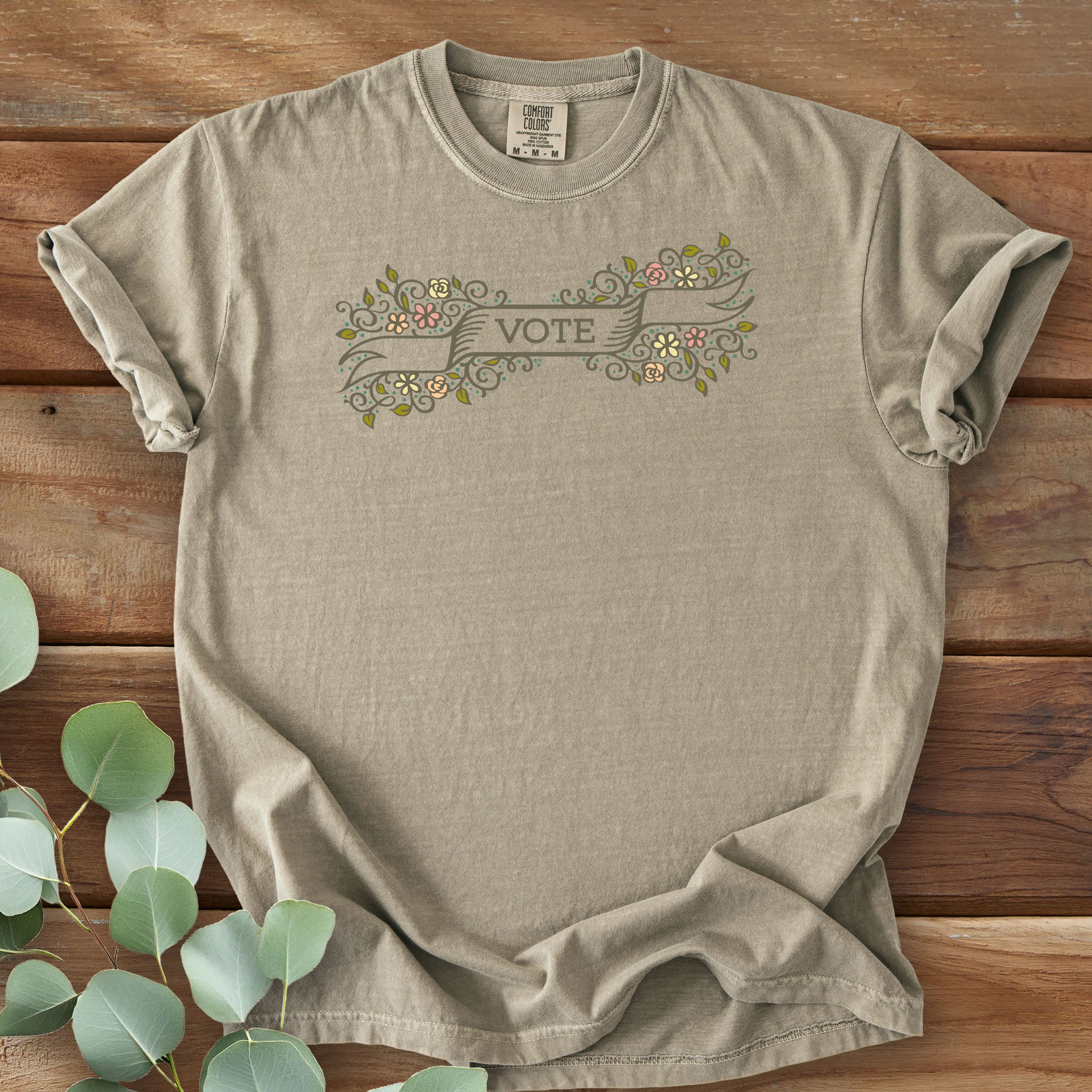 Floral Vote light edition t-shirt