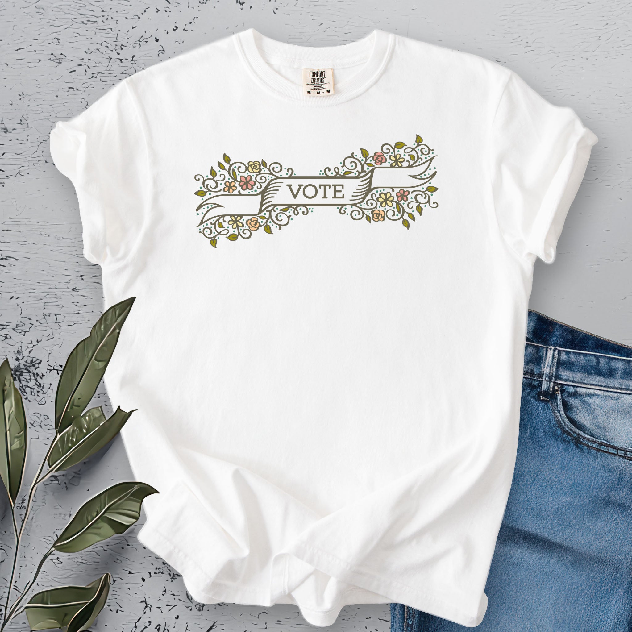Floral Vote light edition t-shirt