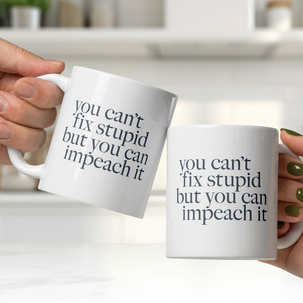 You Can't Fix Stupid But You Can Impeach It mug