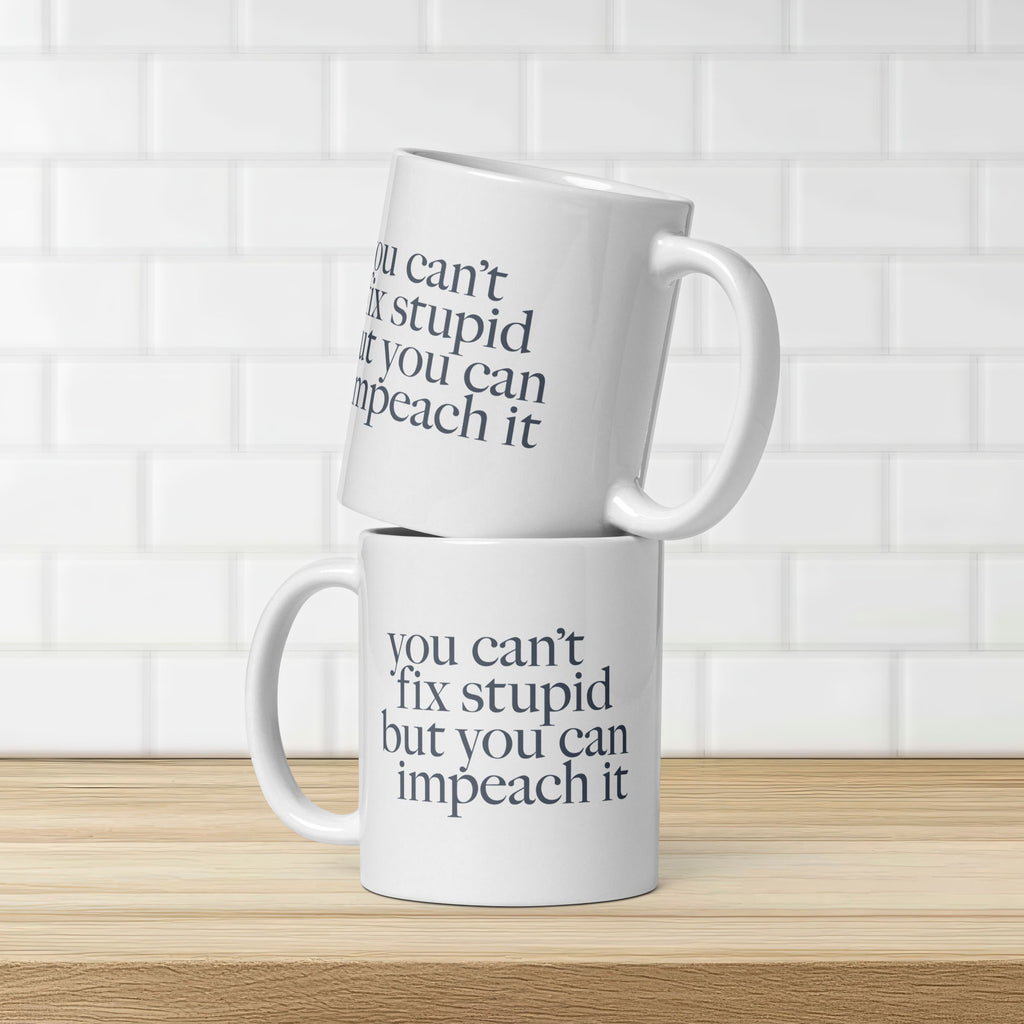 You Can't Fix Stupid But You Can Impeach It mug