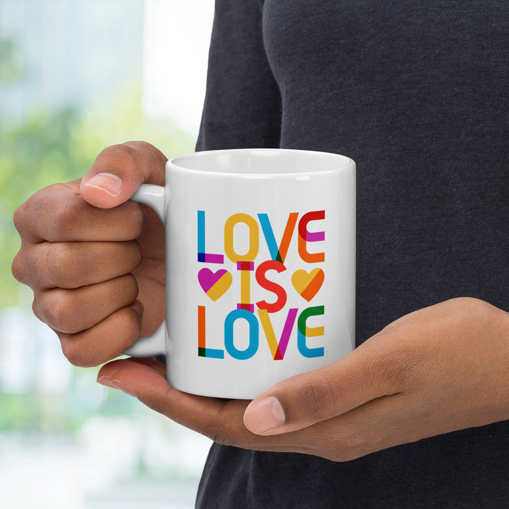 Love Is Love Gilbert Stacked coffee mug