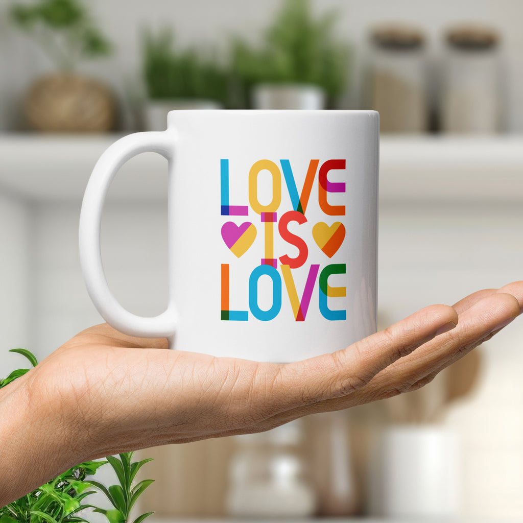 Love Is Love Gilbert Stacked coffee mug