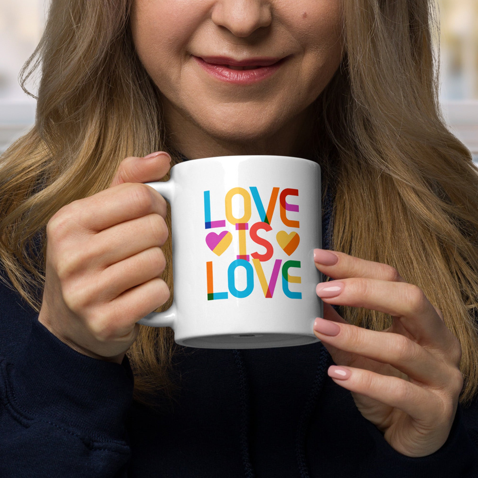 Love Is Love Gilbert Stacked coffee mug