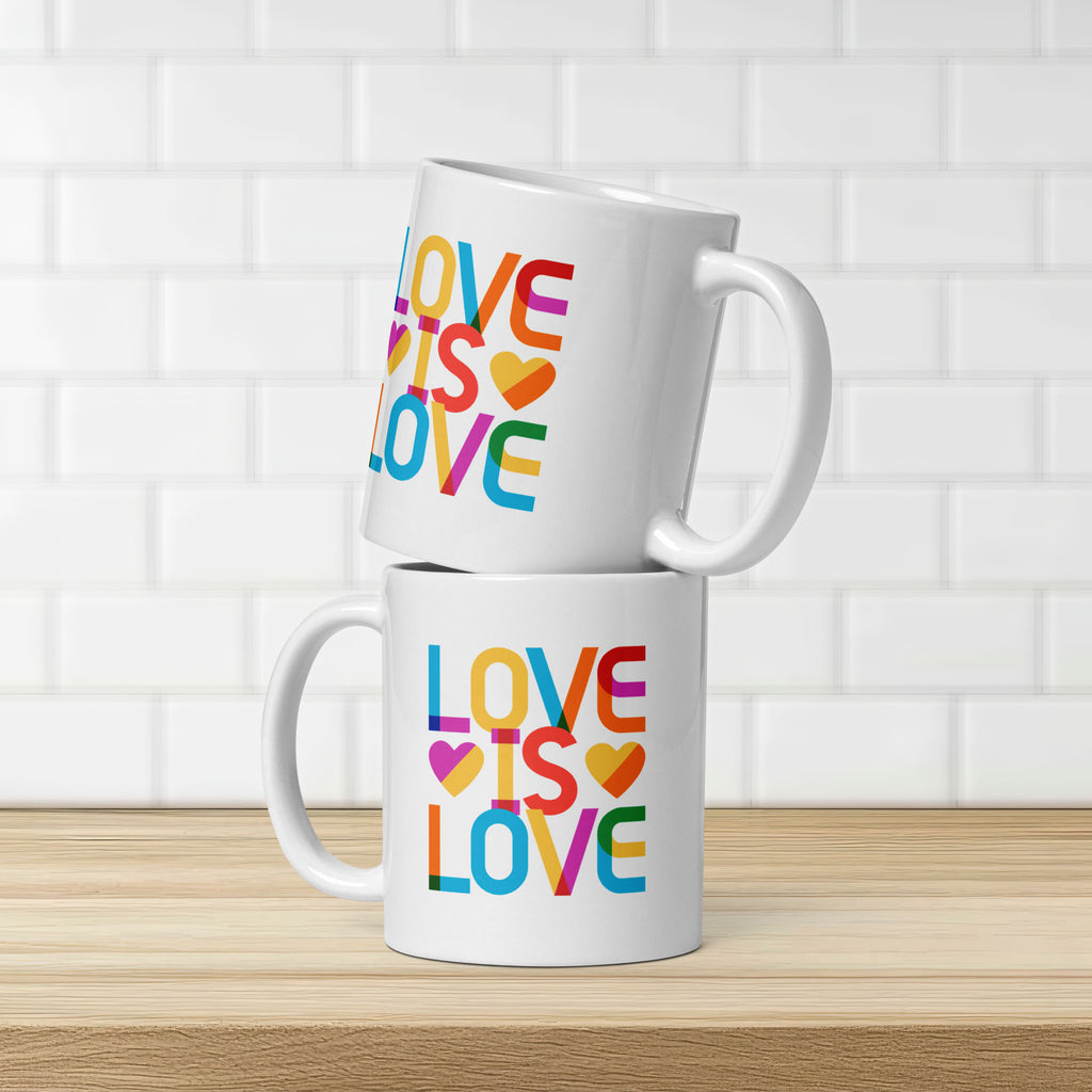 Love Is Love Gilbert Stacked coffee mug