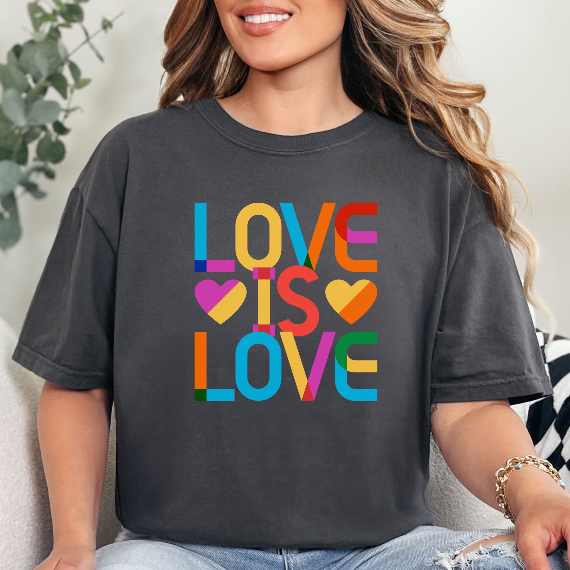 Love Is Love Gilbert Stacked t-shirt