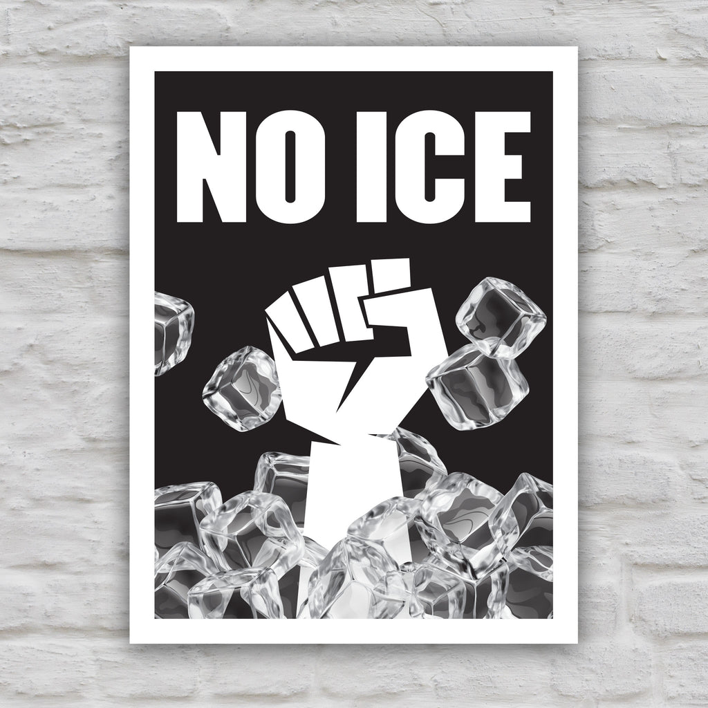 No ICE protest sign