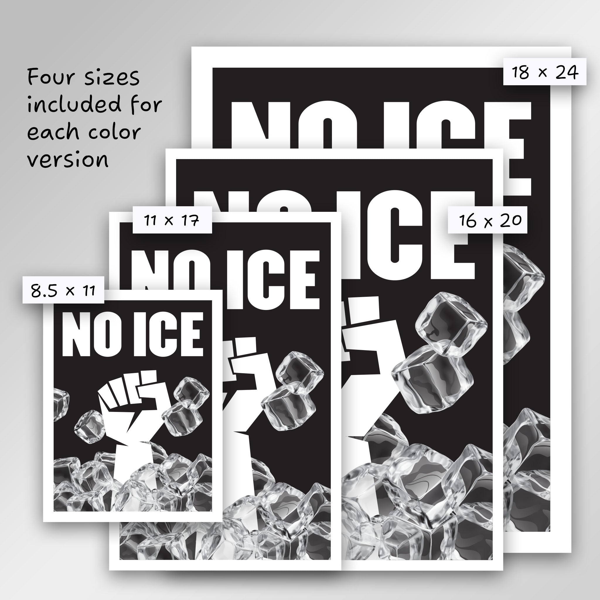 No ICE protest sign
