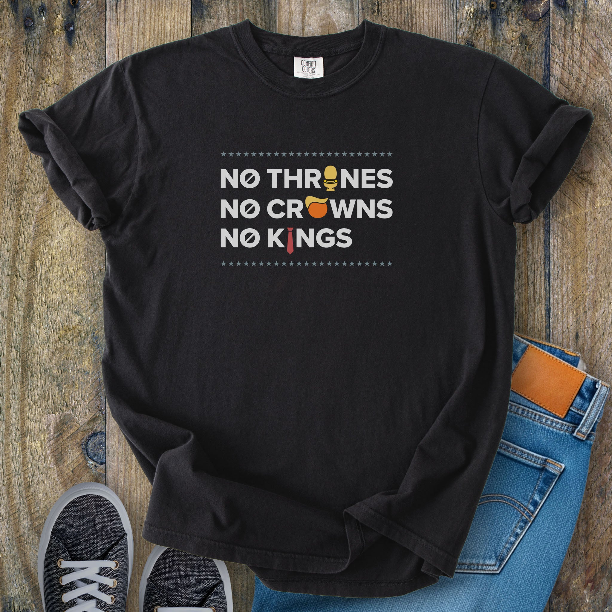 No Thrones, No Crowns, No Kings dark edition t-shirt