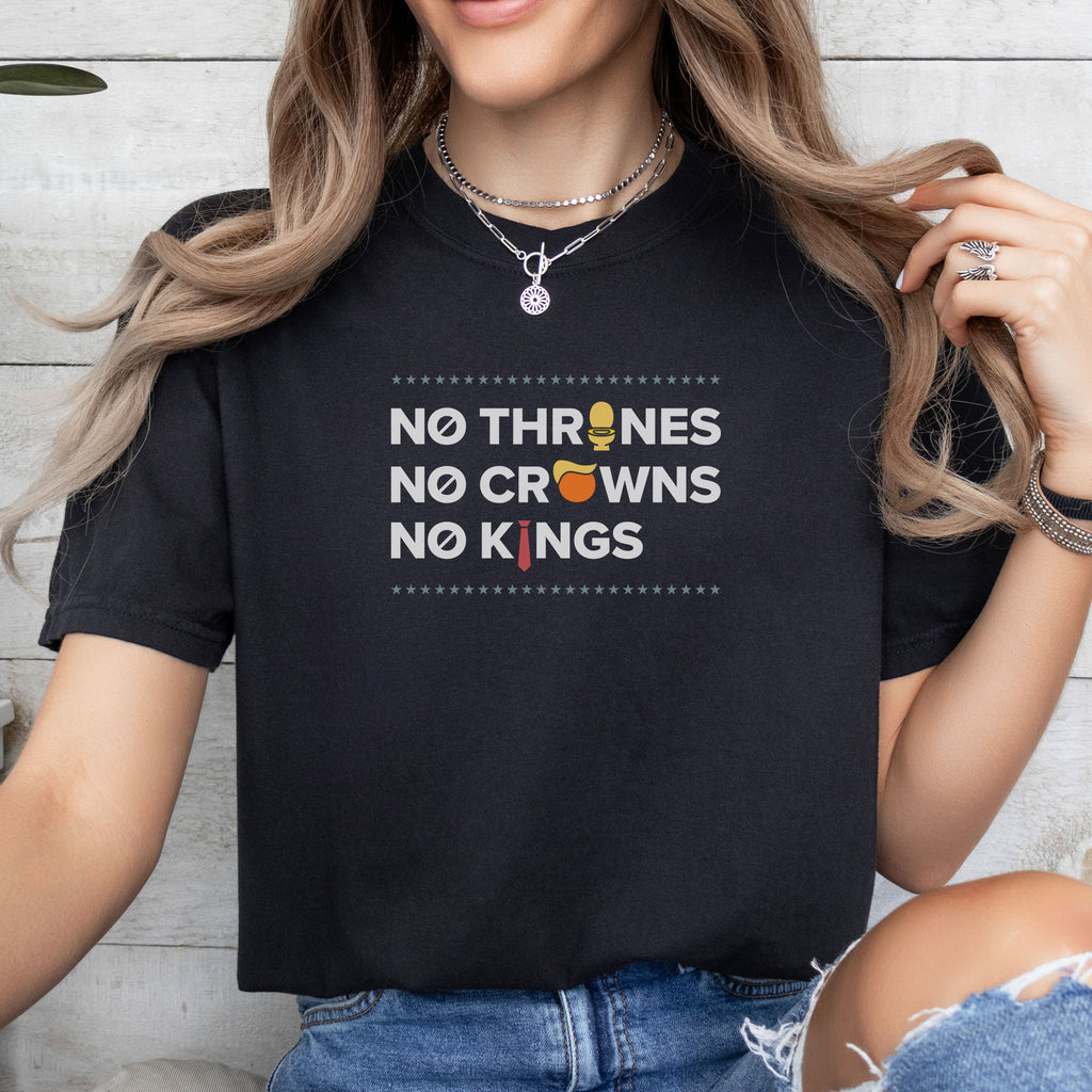 No Thrones, No Crowns, No Kings dark edition t-shirt