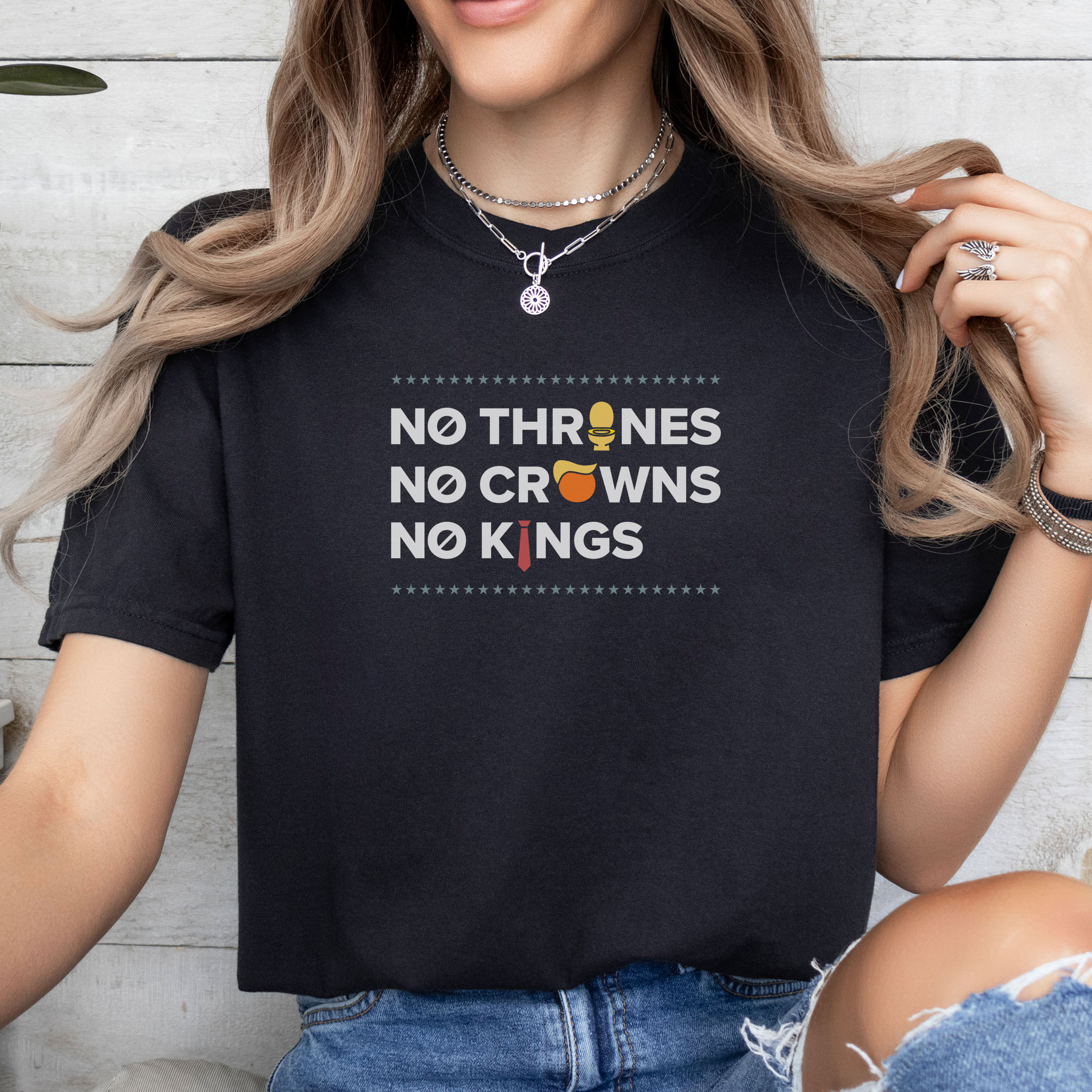 No Thrones, No Crowns, No Kings dark edition t-shirt