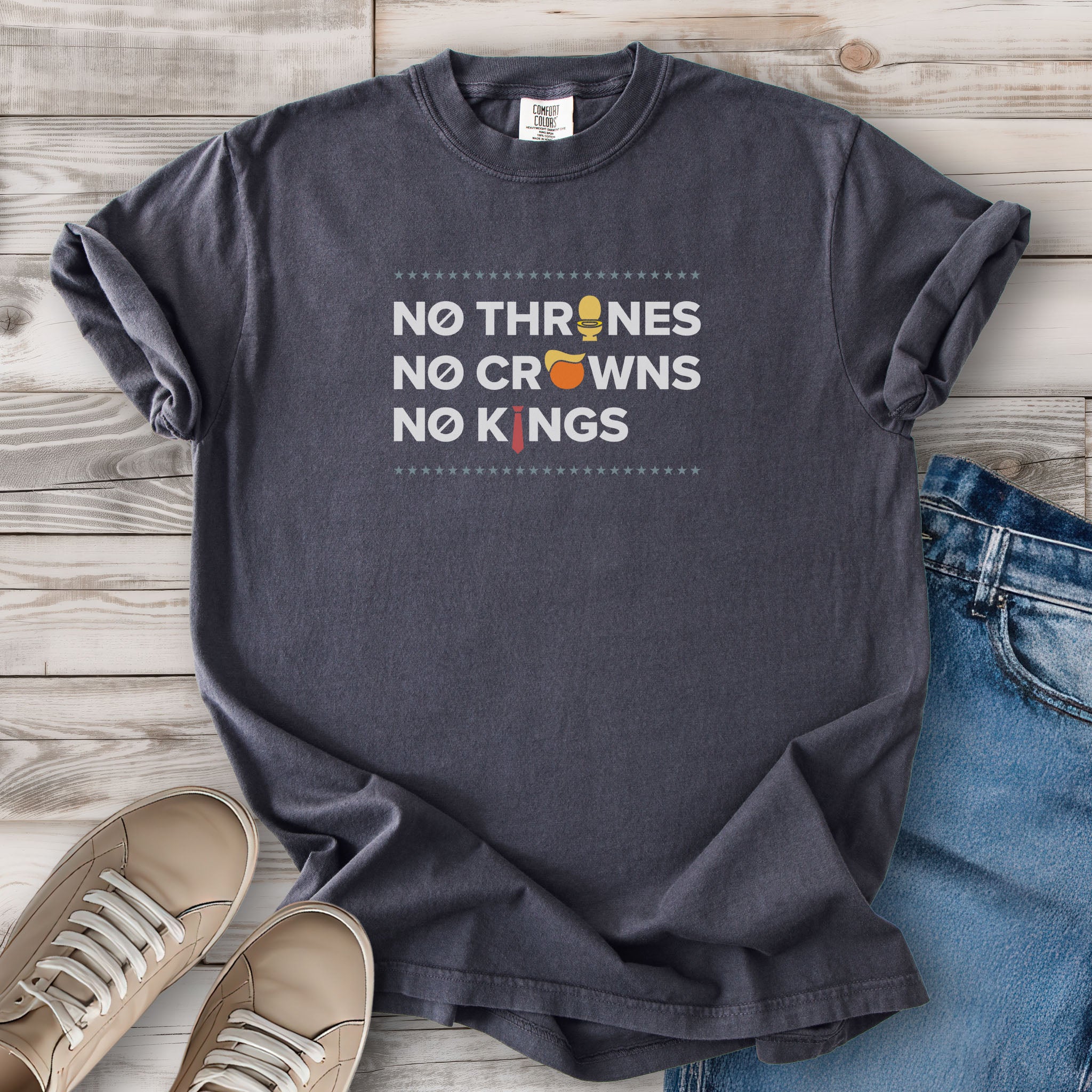 No Thrones, No Crowns, No Kings dark edition t-shirt