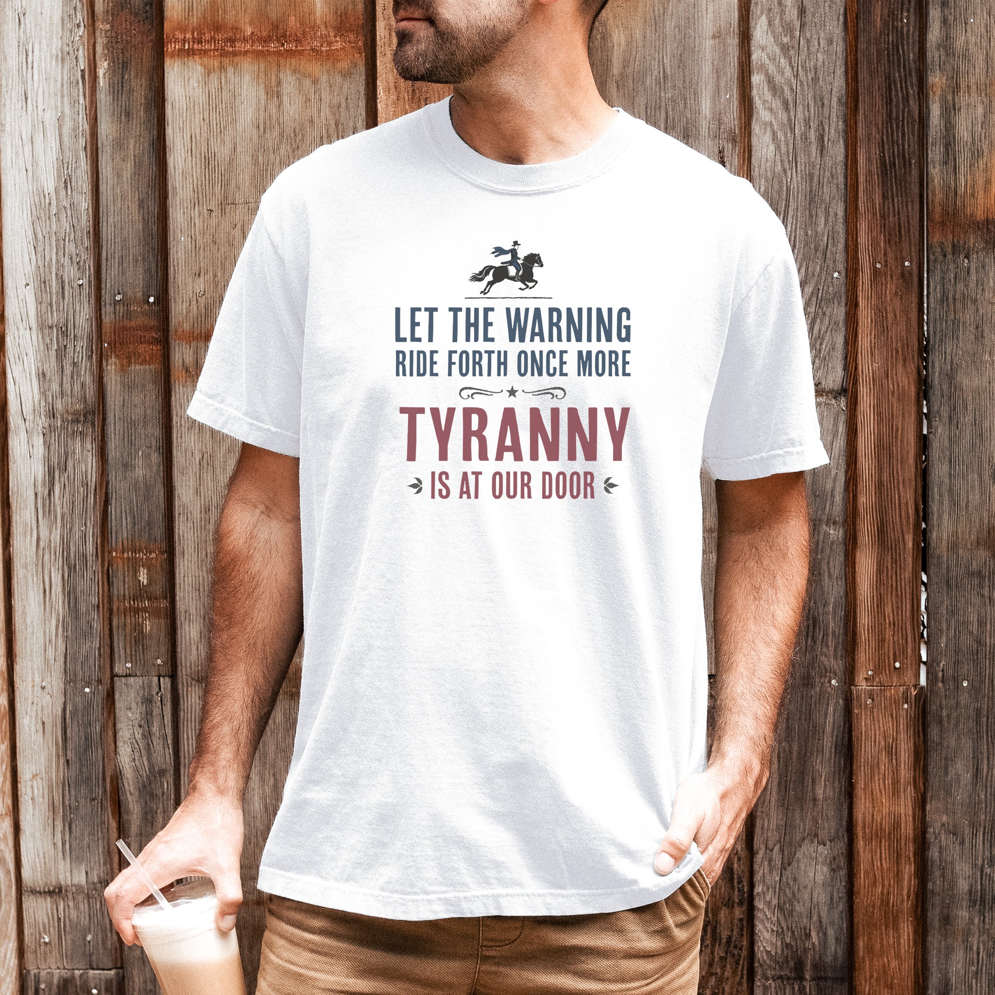 Paul Revere Tyranny Warning t-shirt