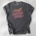 Pepper t-shirt with stylized text reading “Read Banned Books” in bold script lettering.