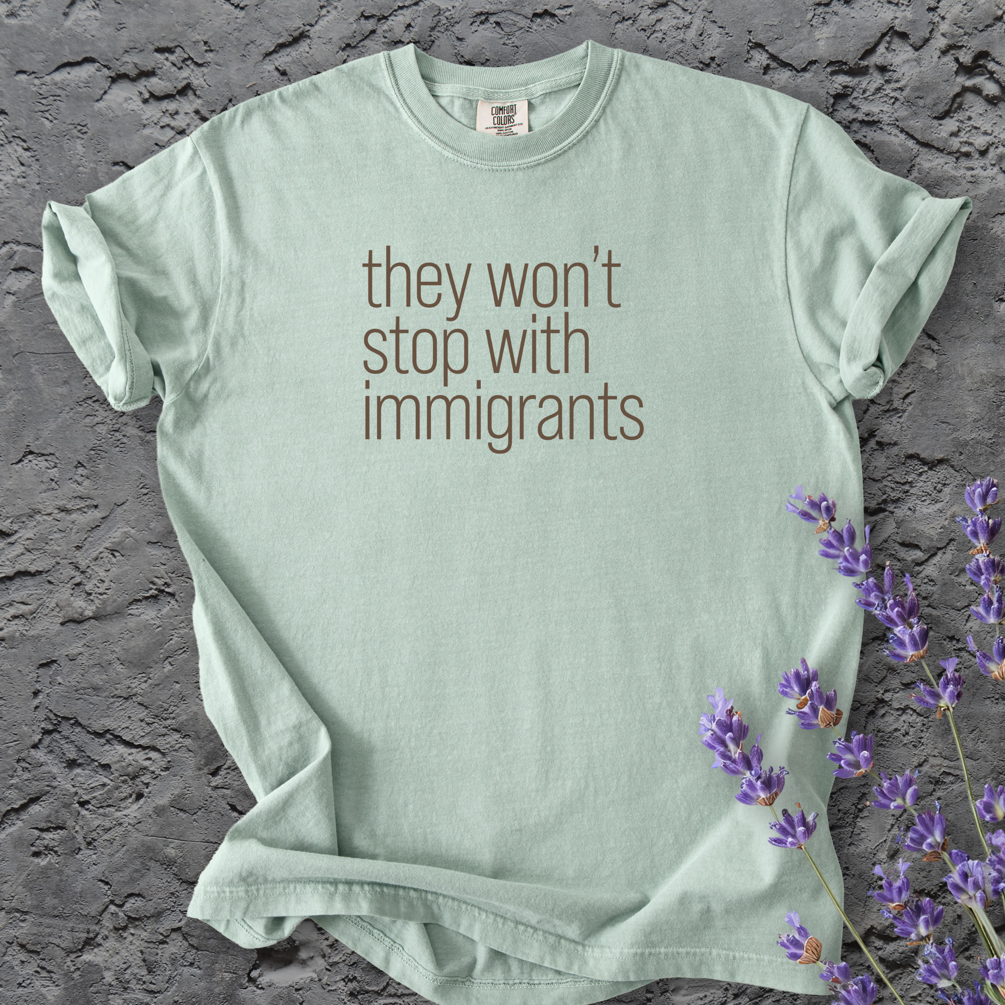 They Won't Stop With Immigrants t-shirt