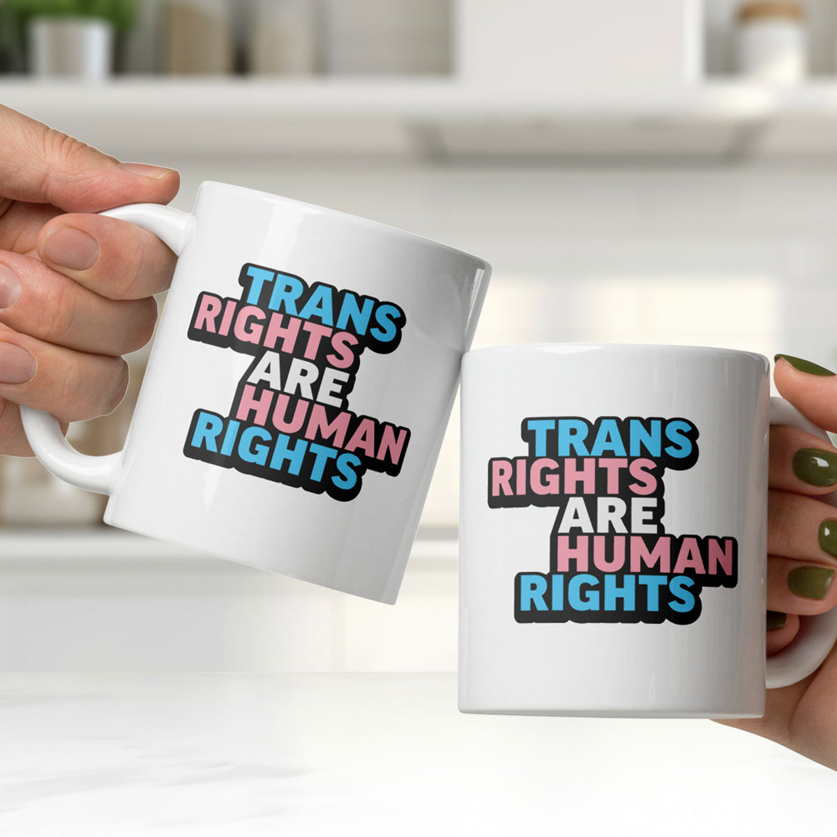 Trans Rights Are Human Rights mug