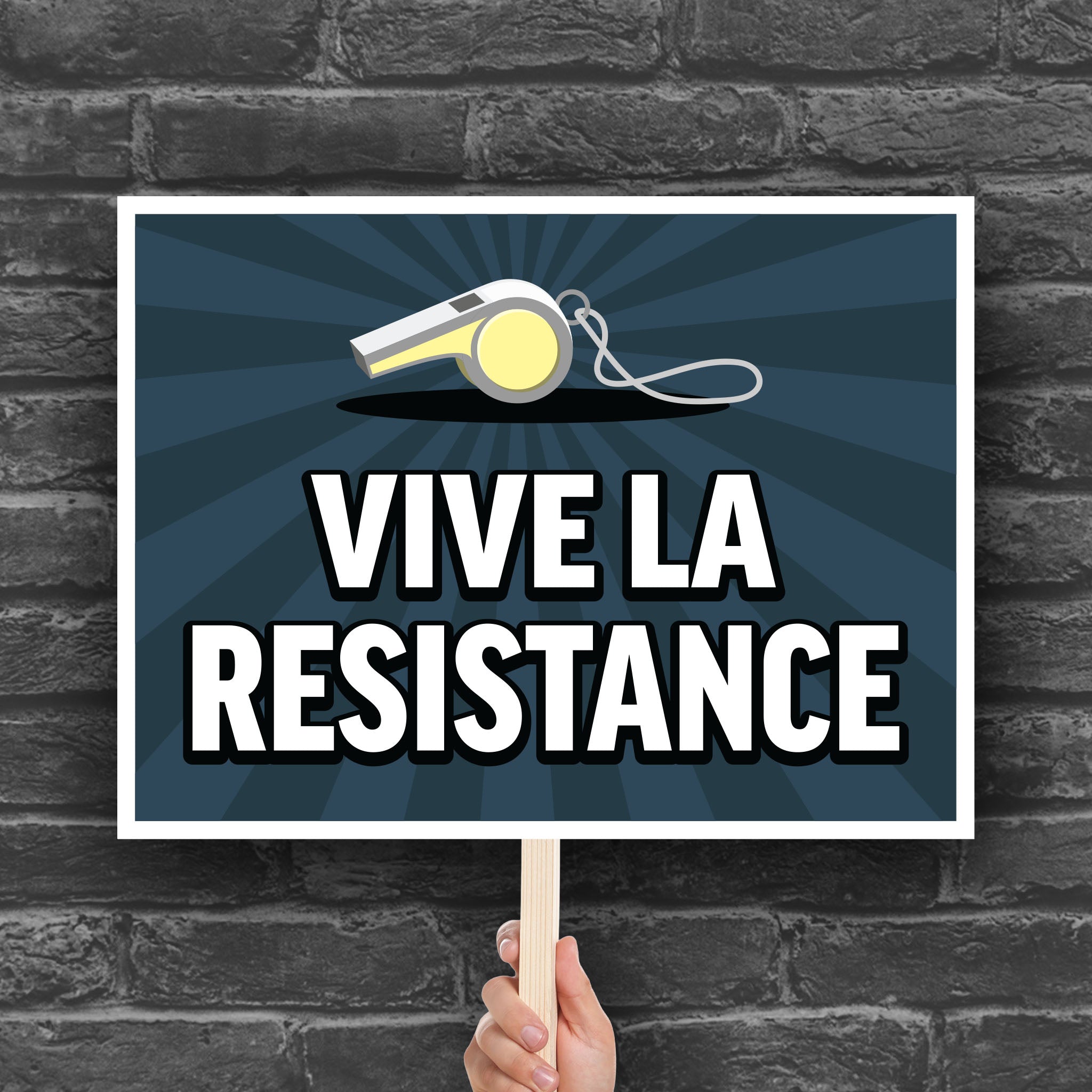 Vive La Resistance protest sign (digital download) – WaveLoudly