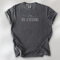 Pepper unisex t-shirt reading “Viva La Resistance” with a whistle illustration.