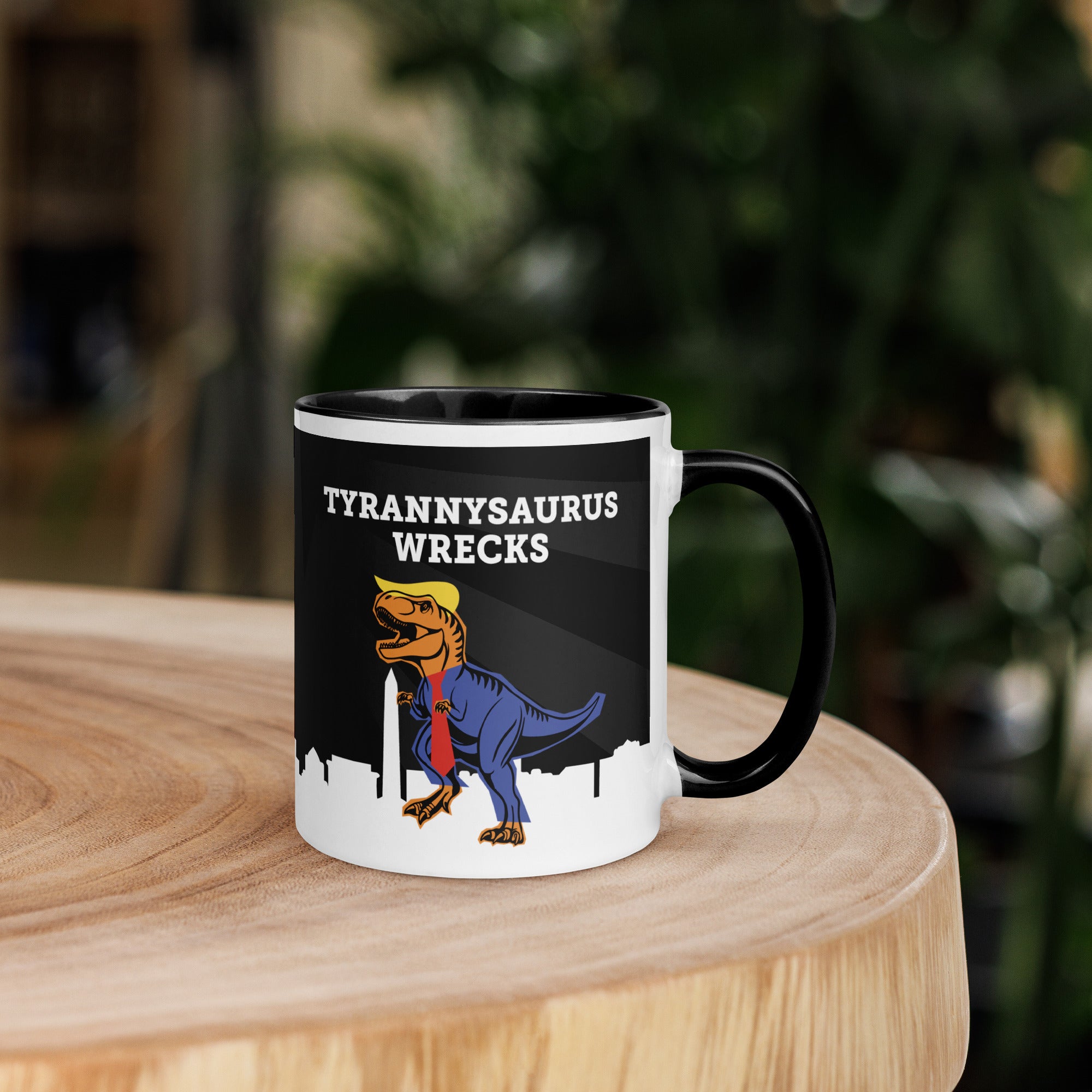 Tyrannysaurus Wrecks Mug with color inside