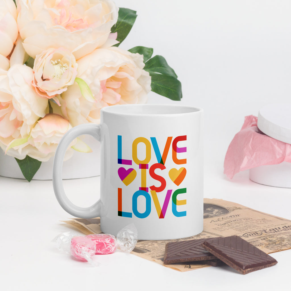 Love Is Love Gilbert Stacked coffee mug
