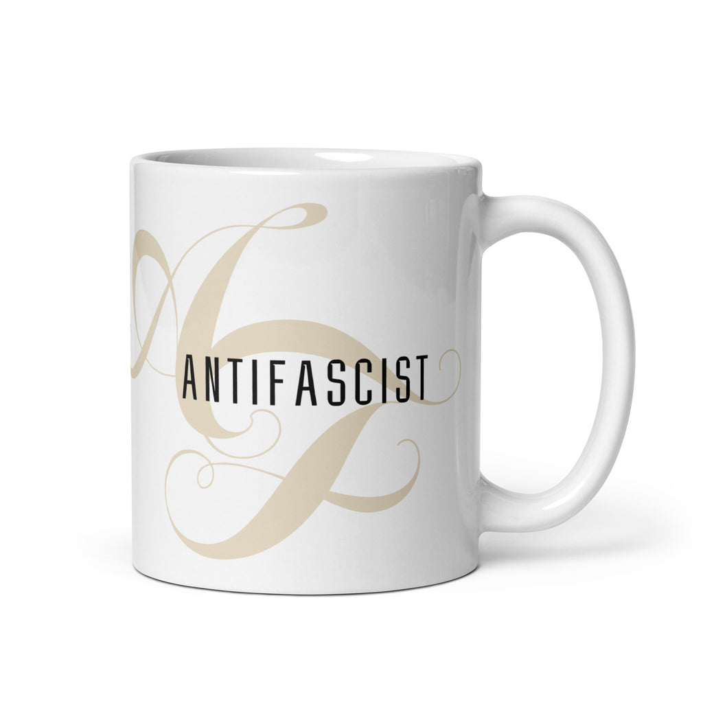 Anti-Fascist AF coffee mug