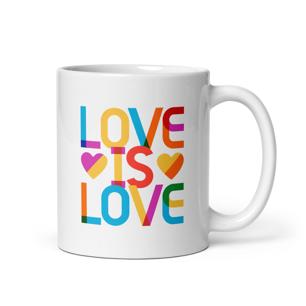 Love Is Love Gilbert Stacked coffee mug