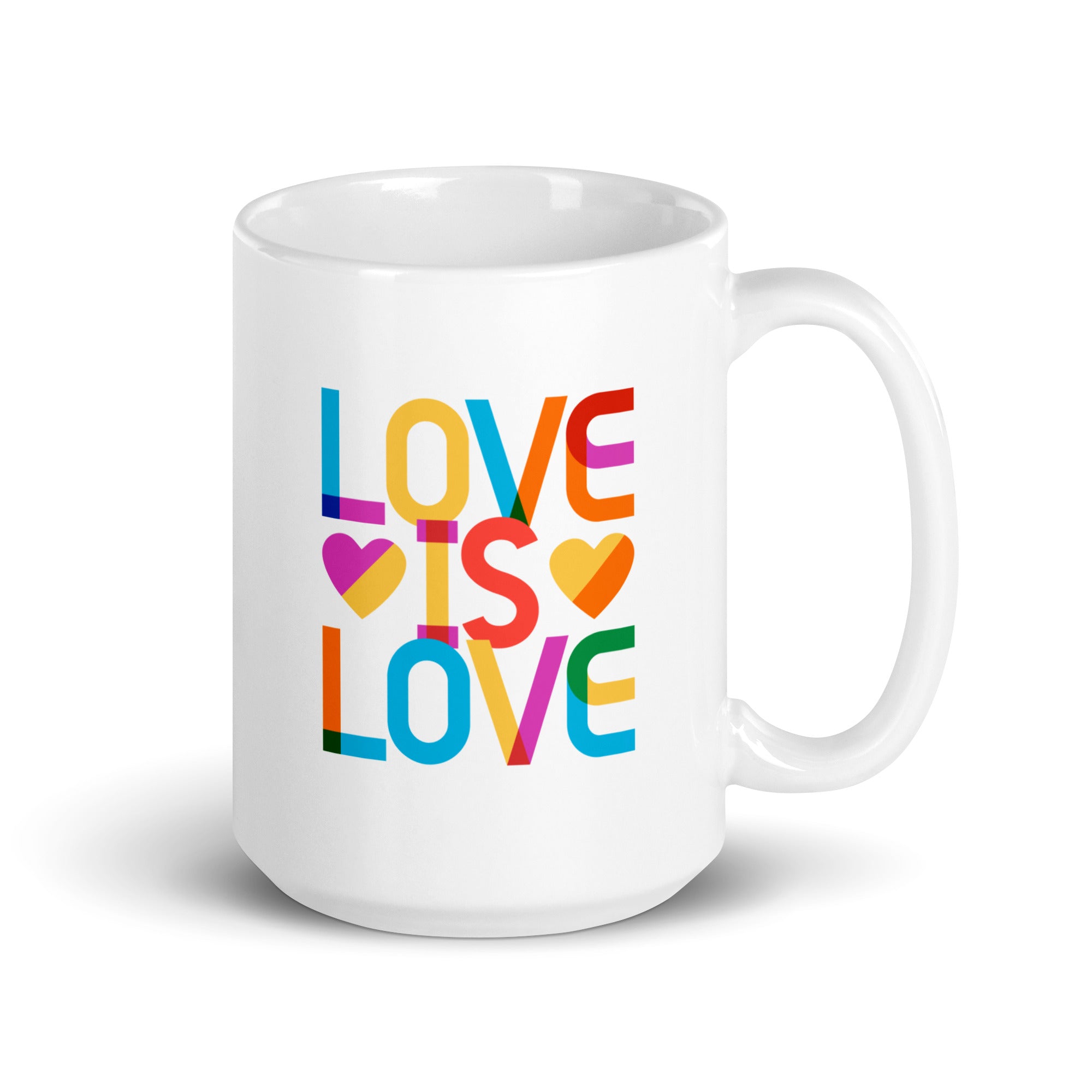 Love Is Love Gilbert Stacked coffee mug