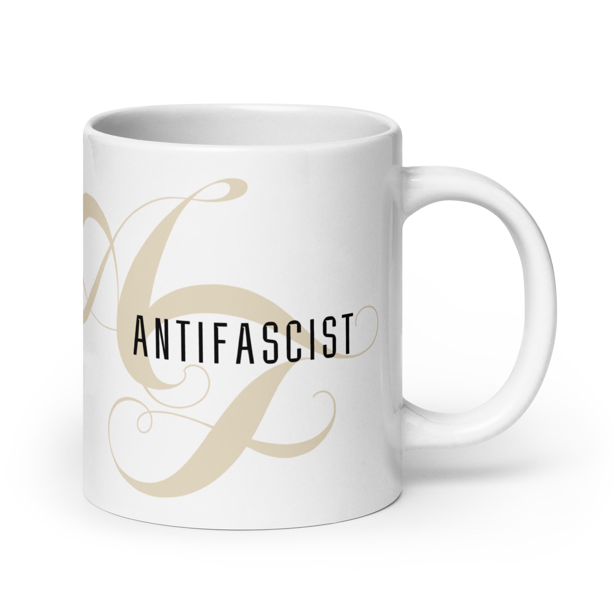 Anti-Fascist AF coffee mug